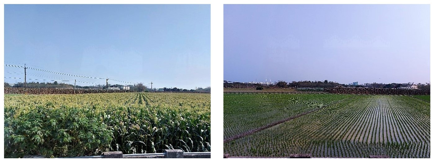 Photos of micro farm plots in rural Taiwan